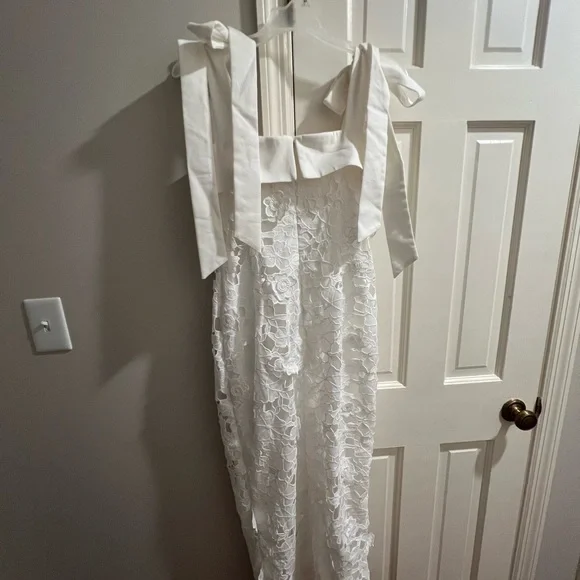 Petal & Pup White Lace Bow Dress - Picture 3 of 5